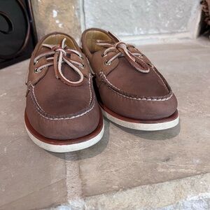 Men's Brown Leather Boat Shoes